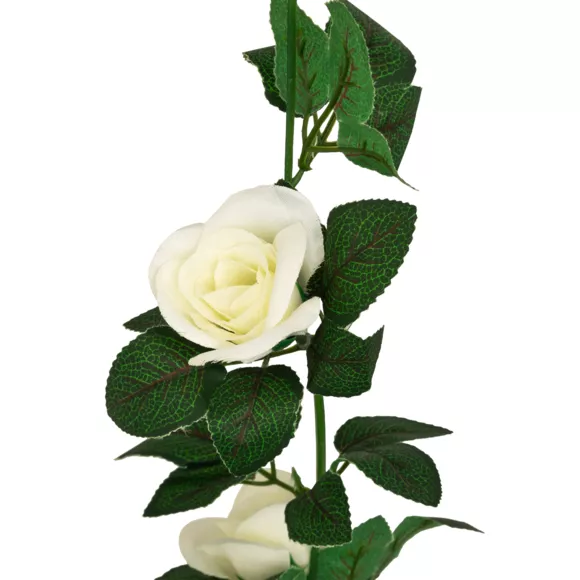 Eminza Guirlande Artificielle Rose (230 Cm) Naki Blanche