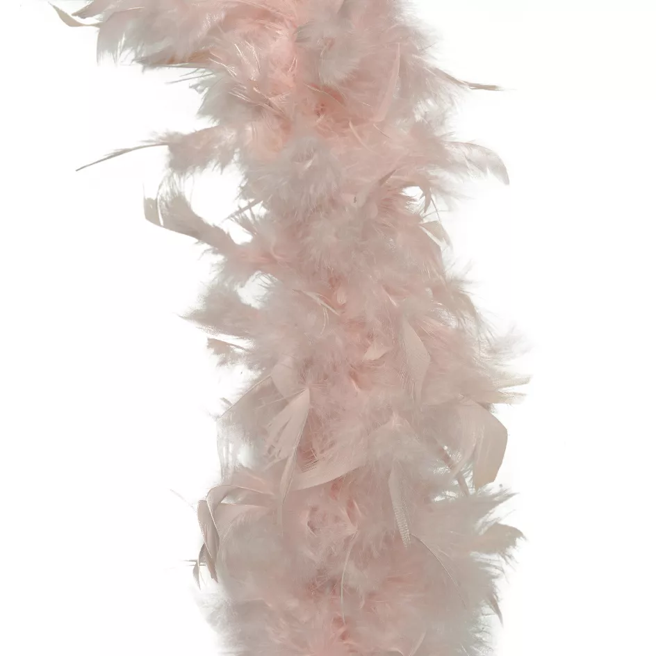 eminza Guirlande Boa en plume (184 cm) Douceur Rose poudré