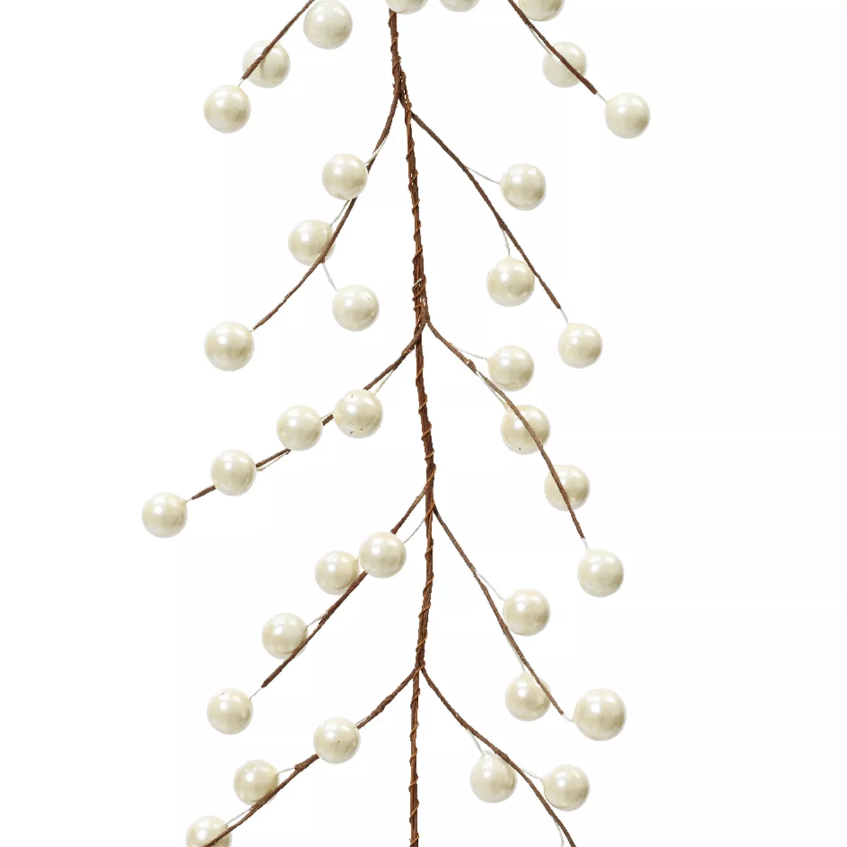 eminza Guirlande de baies (130 cm) Christmas nature Perle