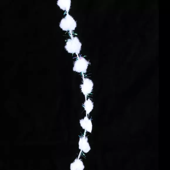 Eminza Guirlande De Boules De Neige (250 Cm) Alaska Blanc