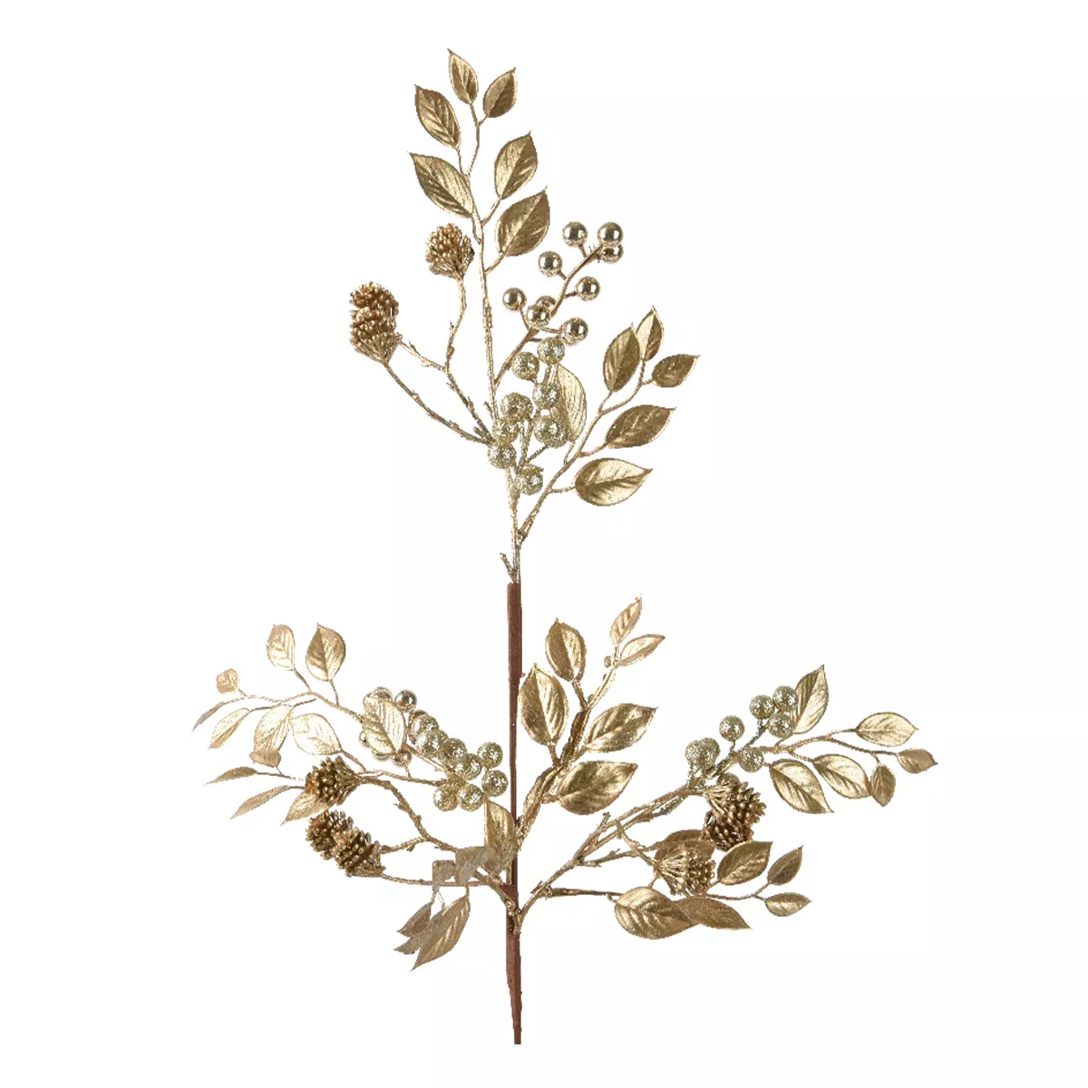 eminza Guirlande de feuille (68 cm) Fougère Royale Or clair