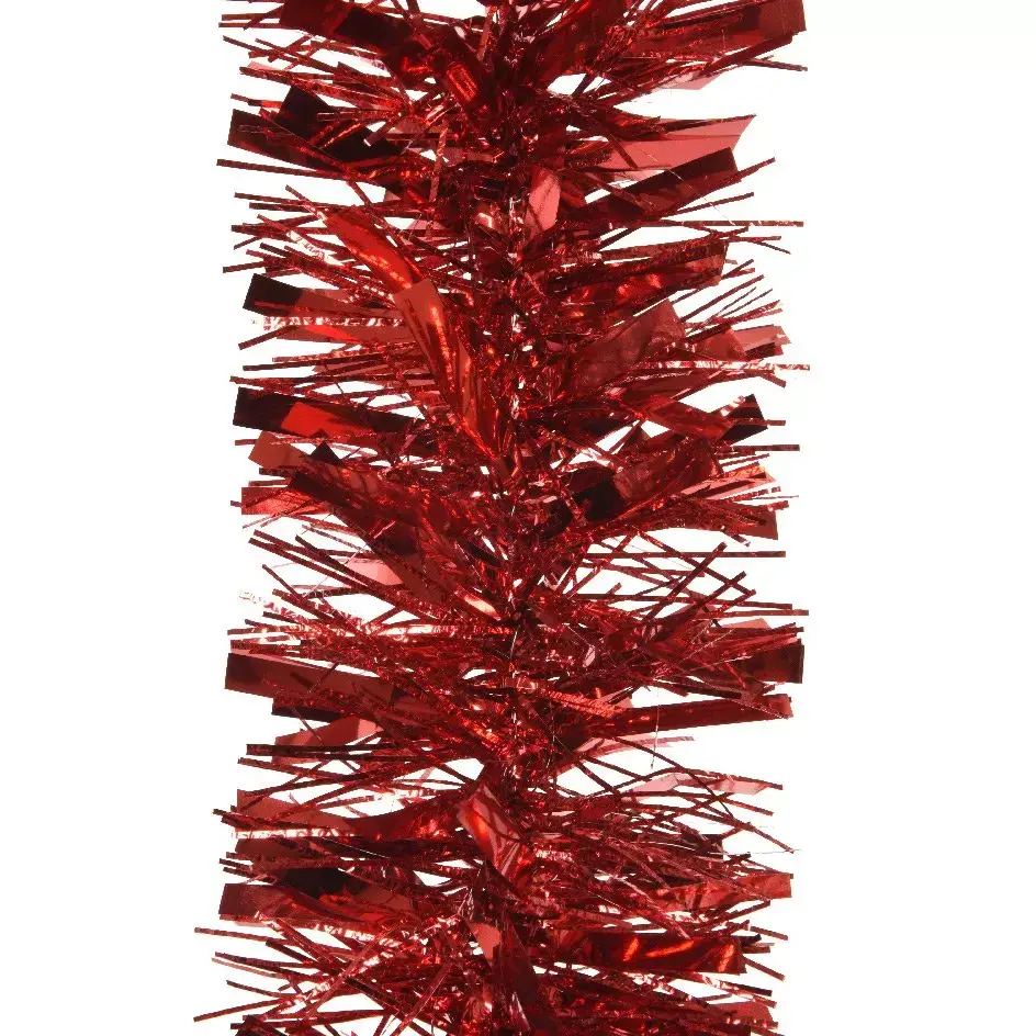 eminza Guirlande de Noël (D10 cm) (2 m) Alpine destructurée Rouge