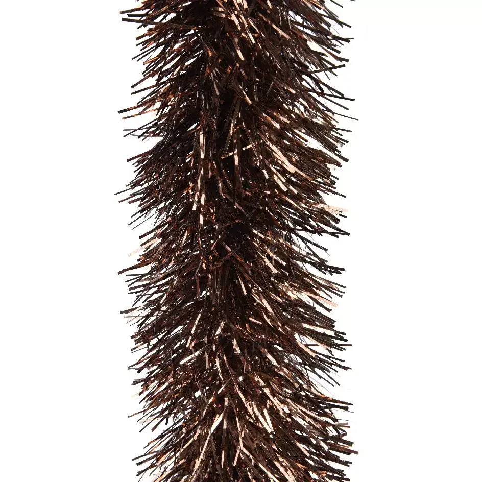 eminza Guirlande de Noël (D10 cm) Alpine XL Brun café