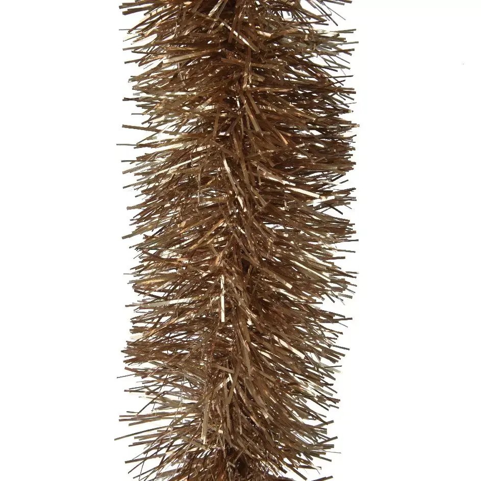 eminza Guirlande de Noël (D10 cm) Alpine XL Brun gingembre