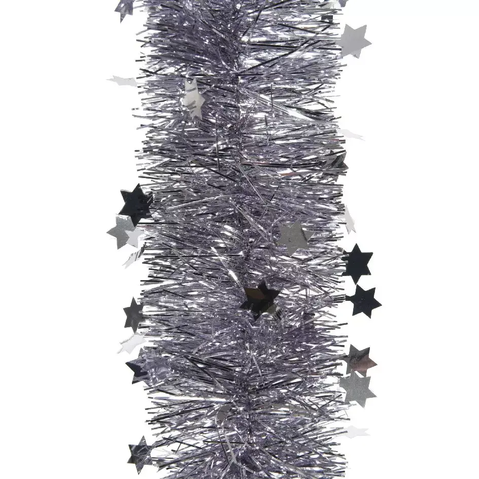 eminza Guirlande de Noël (D10 cm) étoilée Alpine Lilas