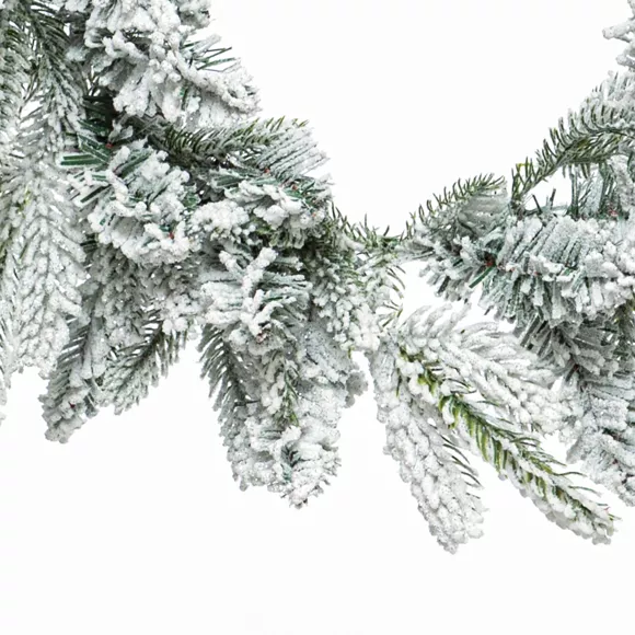 Eminza Guirlande De Sapin (180 Cm) Frosty Vert Enneigé