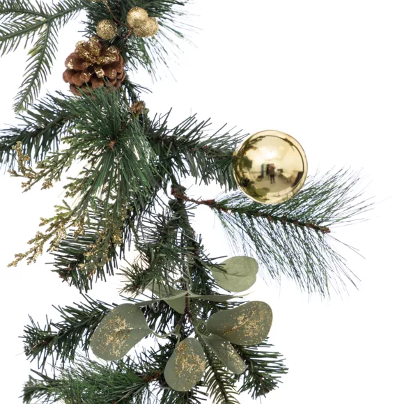 Eminza Guirlande De Sapin (200 Cm) Feuilles D'eucalyptus Vert
