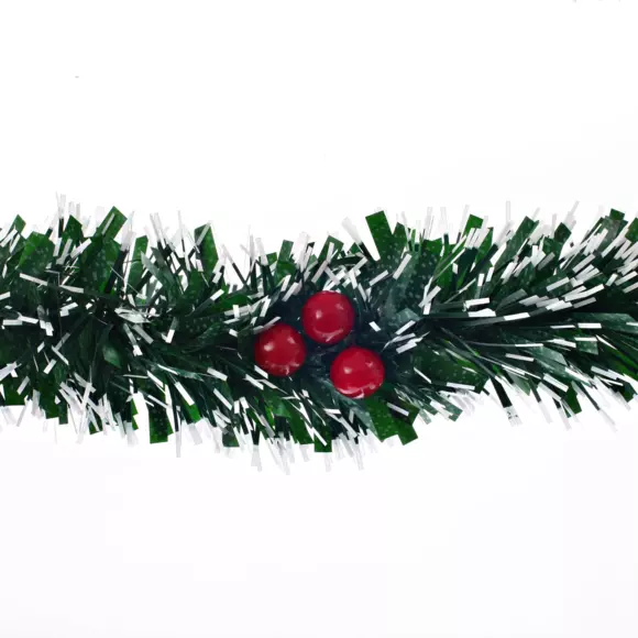 Eminza Guirlande De Sapin (200 Cm) Santa Baie Vert Enneigé