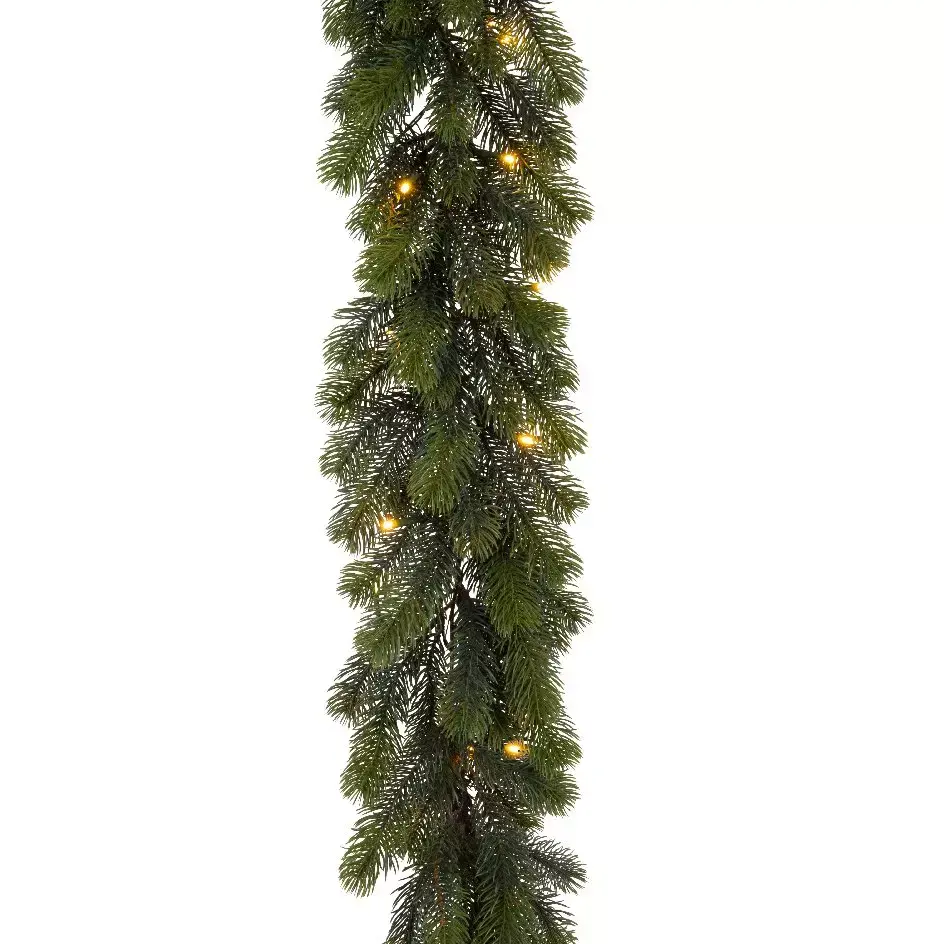 eminza Guirlande de sapin lumineuse 35 LED (180 cm) Winnipeg Blanc chaud