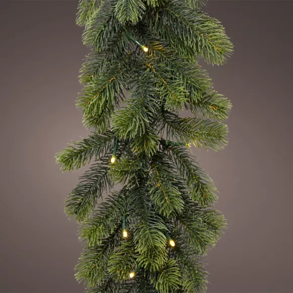 Eminza Guirlande De Sapin Lumineuse 50 LED (270 Cm) Winnipeg Blanc Chaud