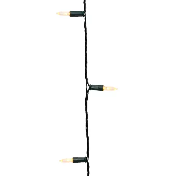 Eminza Guirlande Lumineuse 12 M 120 LED Câble Vert Twinkle Blanc Chaud