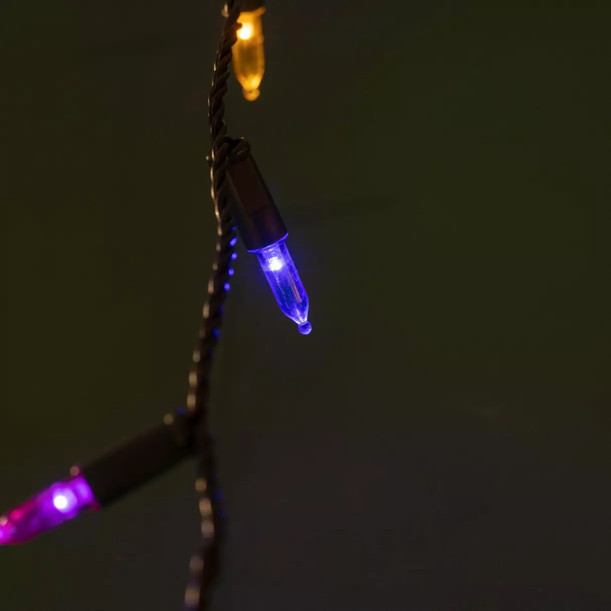 eminza Guirlande lumineuse 12 m 120 LED câble vert Twinkle Multicolore