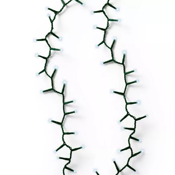 Eminza Guirlande Lumineuse 16 M 750 LED Câble Vert Luxe Blanc Froid