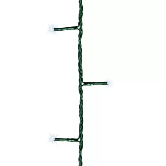 Eminza Guirlande Lumineuse 18 70 M 250 LED Câble Vert Raccordable Blanc Froid