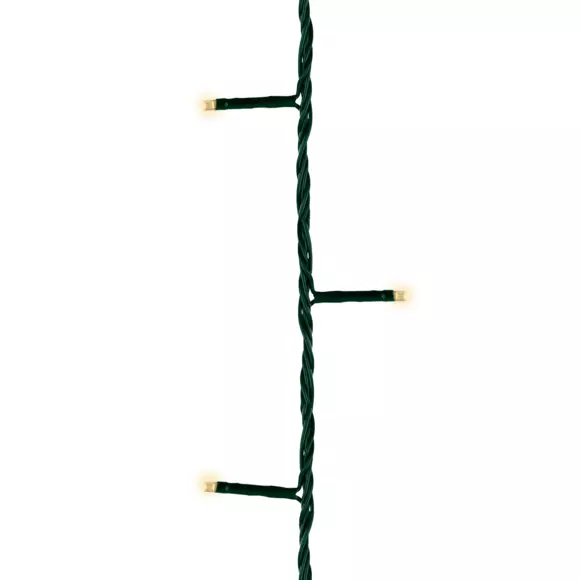 Eminza Guirlande Lumineuse 18 70 M 250 LED Câble Vert Raccordable Blanc Chaud