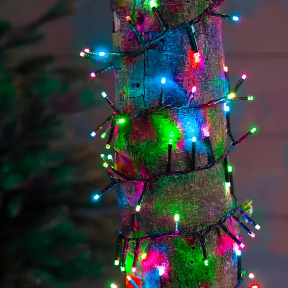 Eminza Guirlande Lumineuse 22 5 M 1000 LED Câble Vert Luxe Multicolore Pastel