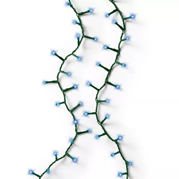 Eminza Guirlande Lumineuse 34 M 1500 LED Câble Vert Luxe Bleu