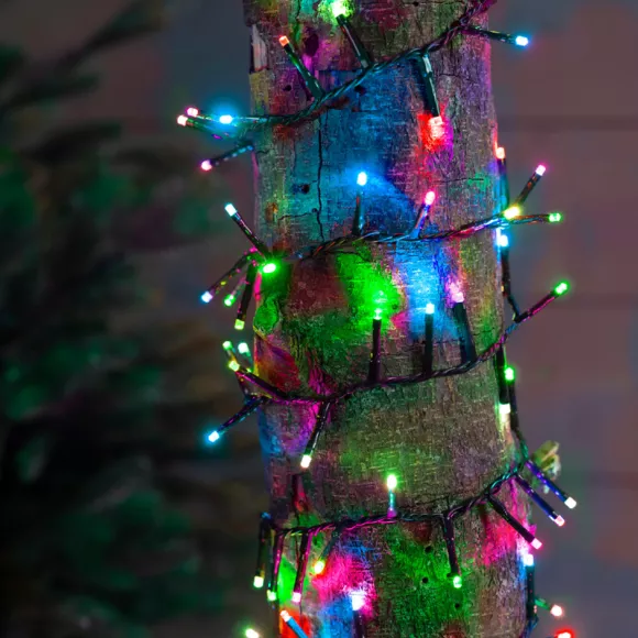 Eminza Guirlande Lumineuse 34 M 1500 LED Câble Vert Luxe Multicolore Pastel