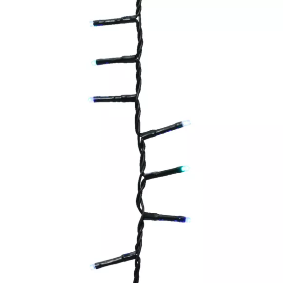 Eminza Guirlande Lumineuse 34 M 1500 LED Câble Vert Luxe Tricolore Vert/Bleu/Blanc