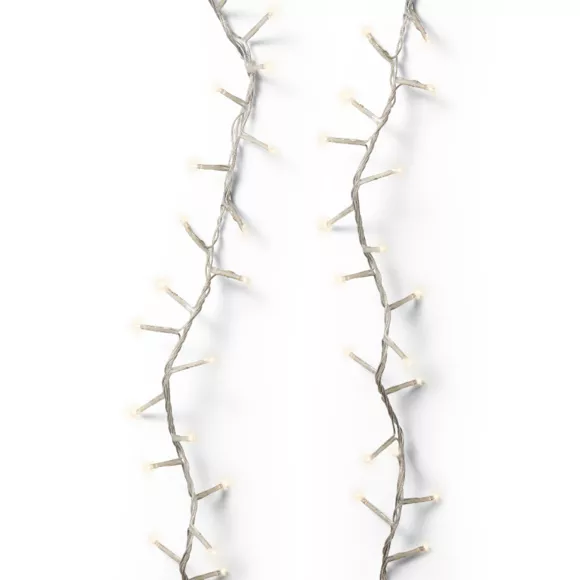 Eminza Guirlande Lumineuse 45 M 2000 LED Câble Transparent Luxe Blanc Chaud