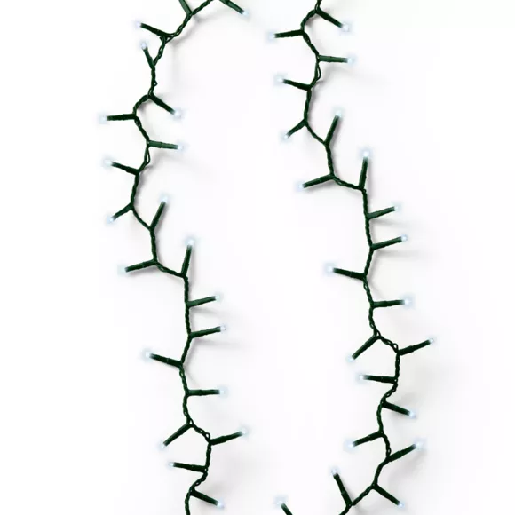 Eminza Guirlande Lumineuse 7 50 M 350 LED Câble Vert Luxe Blanc Froid