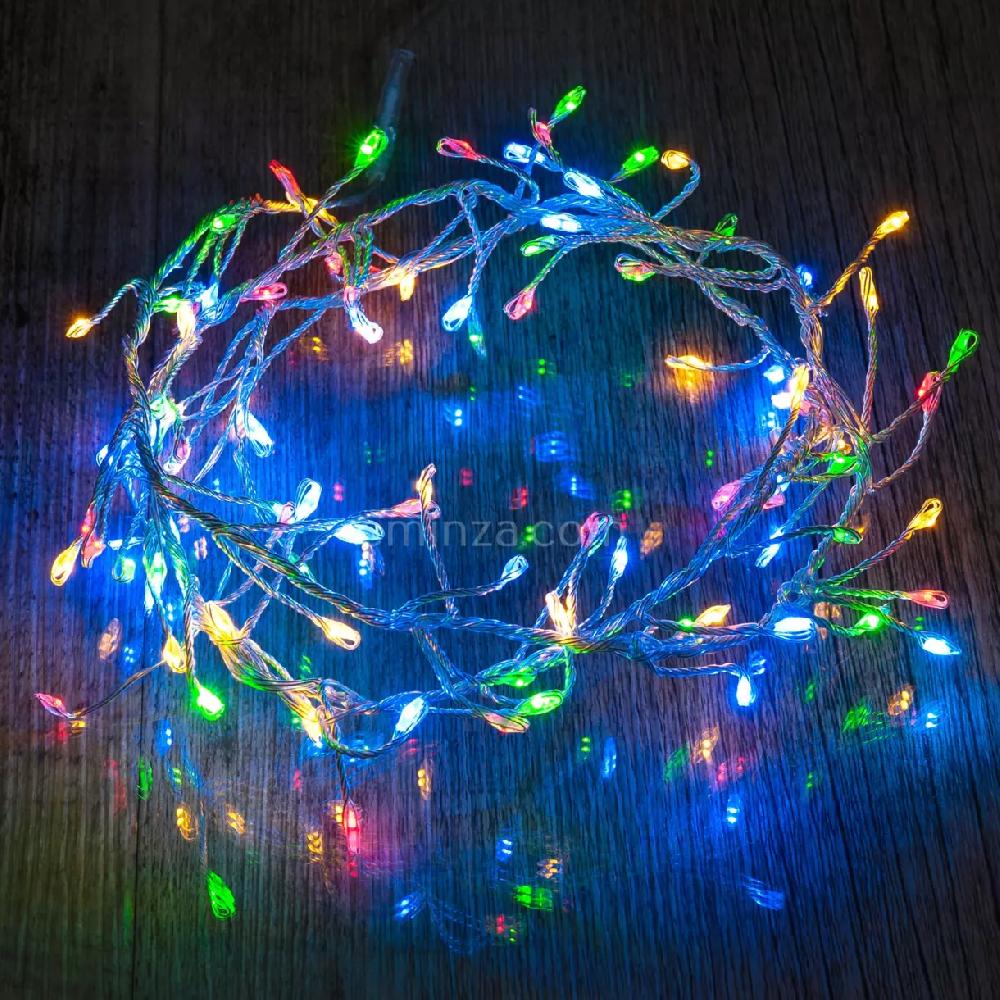 eminza Guirlande lumineuse à piles 2 m 20 LED Fixe Multicolore