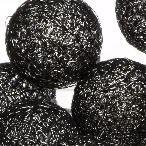 Eminza Guirlande Lumineuse Déco 20 Boules 4 36 M Bobina Noir