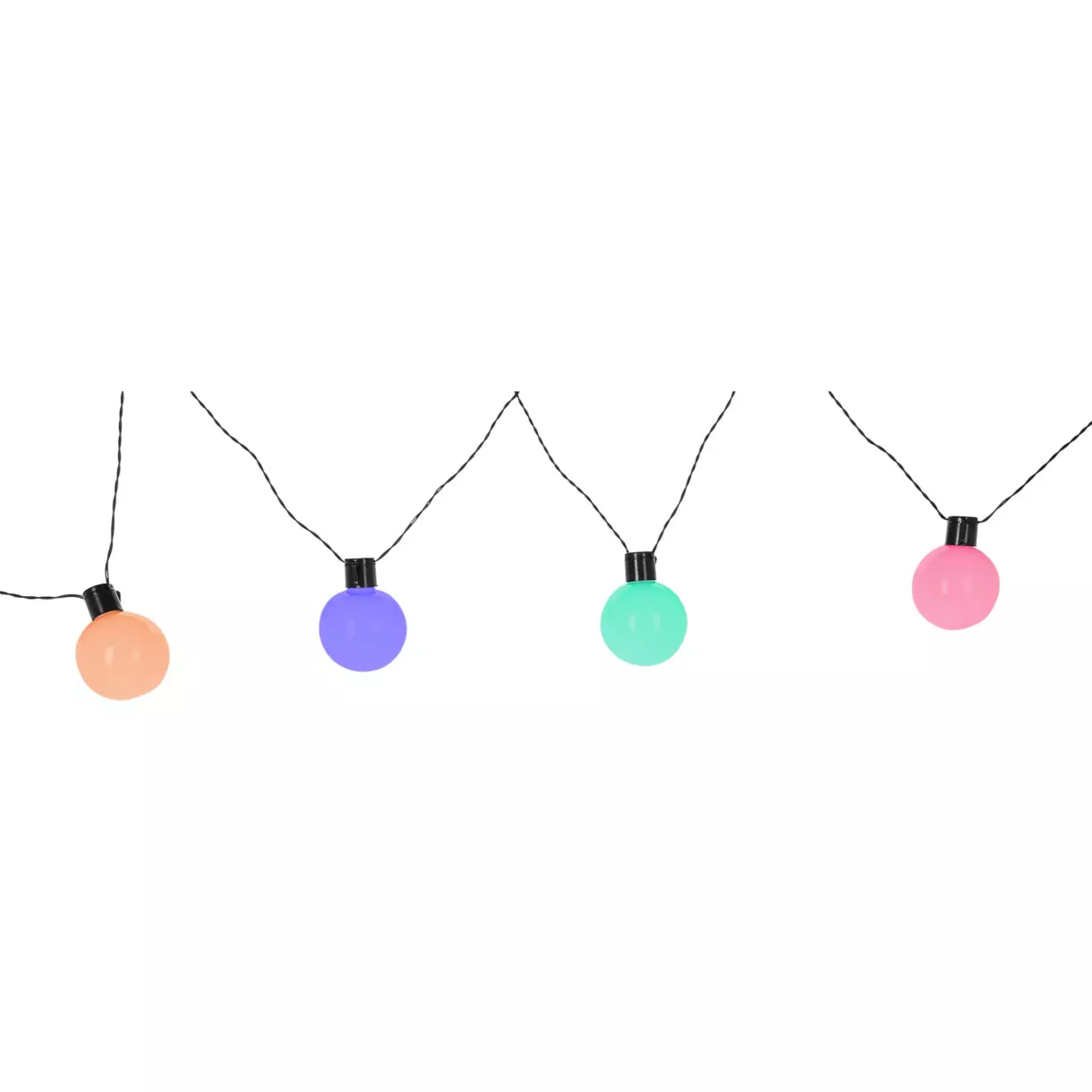 eminza Guirlande lumineuse guinguette à piles 5 m Bal Multicolore