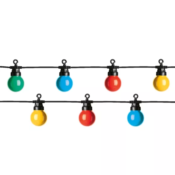 Eminza Guirlande Lumineuse Jardin 9 5 M 20 LED Guinguette Garden Multicolore