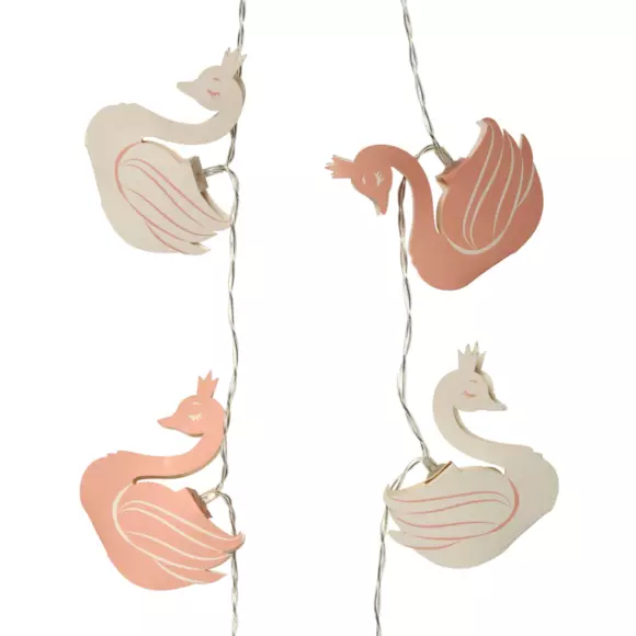 Eminza Guirlande Lumineuse LED Enfant (165 Cm) Cygne Blanche