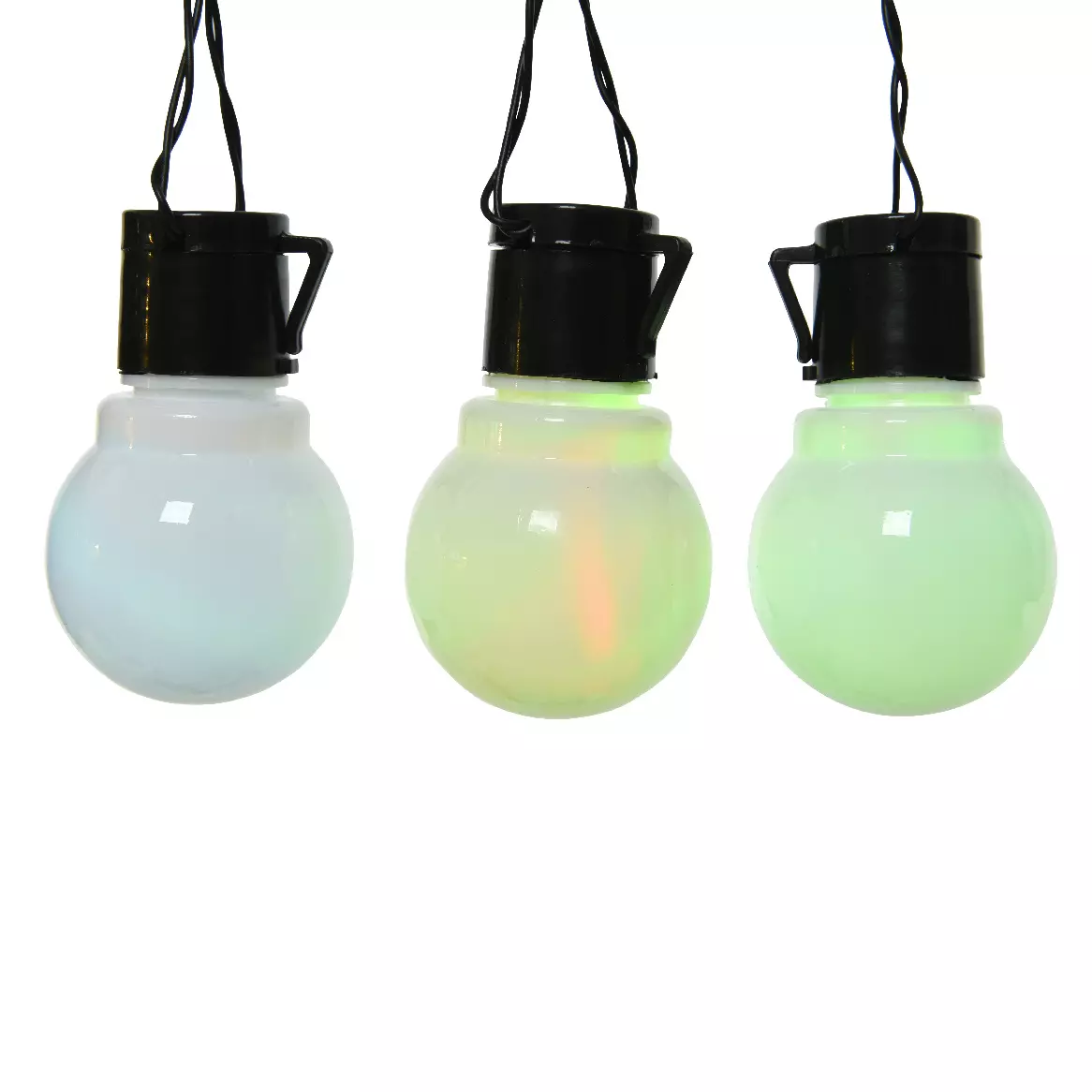 eminza Guirlande lumineuse solaire 2 7 m 10 LED Annie Multicolore