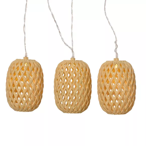 Eminza Guirlande Lumineuse Solaire 4 5 M 10 LED (H28 Cm) Balista Naturel