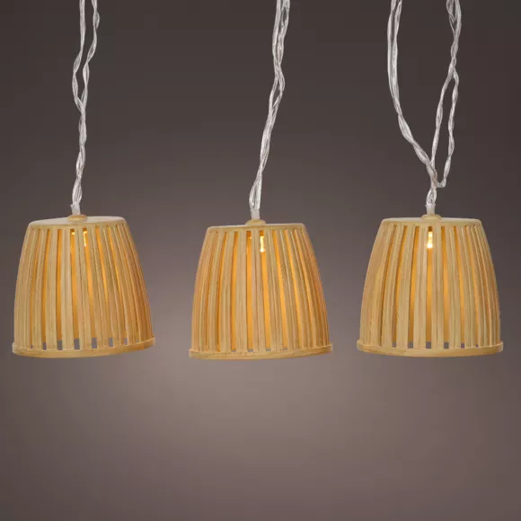 Eminza Guirlande Lumineuse Solaire 4 5 M 10 LED (H28 Cm) Celesta Naturel