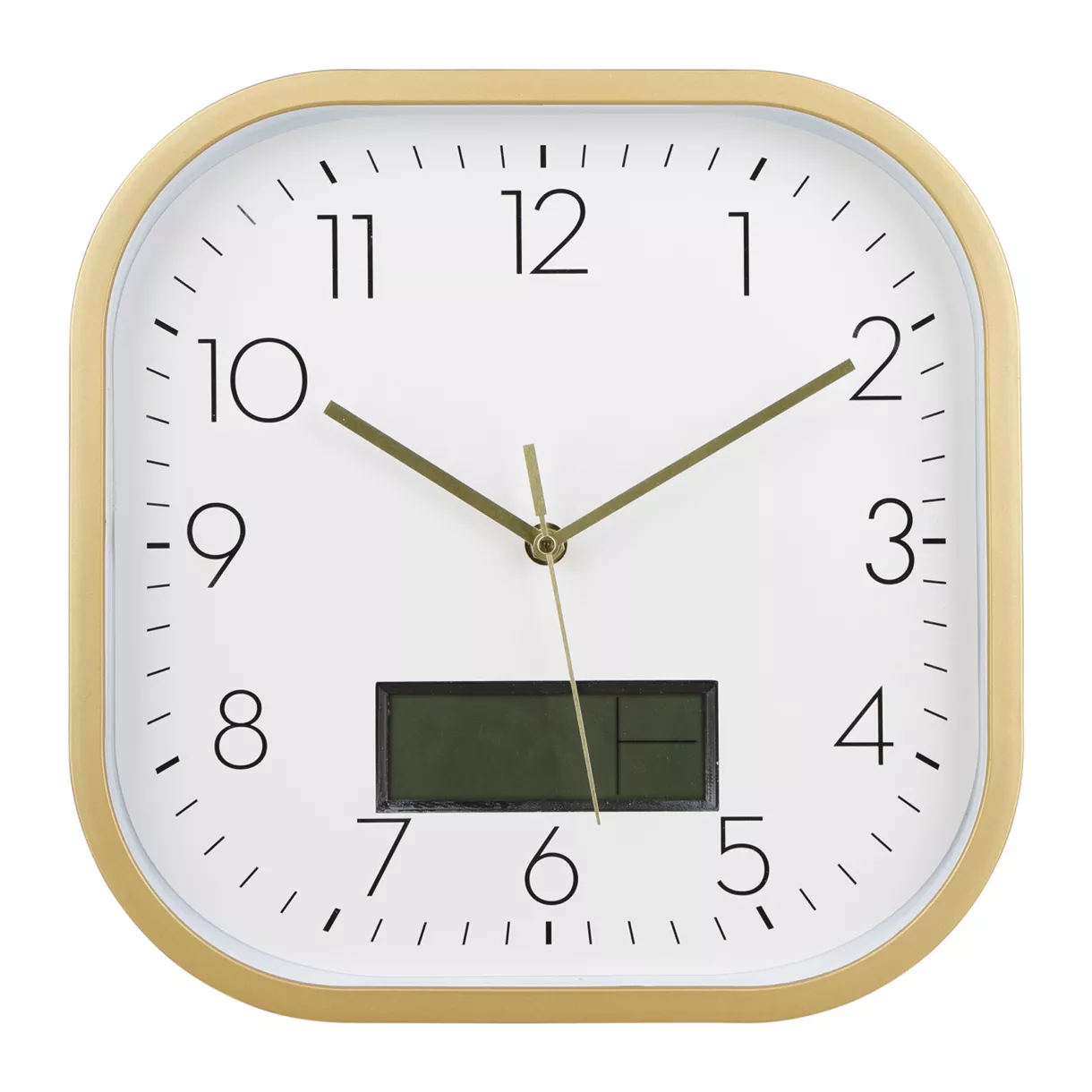 eminza Horloge murale digitale plastique (30 cm) Timy Or
