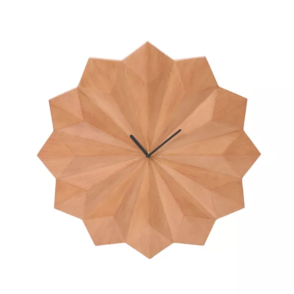 Eminza Horloge Murale En Bois (D45 Cm) Shanghai Naturelle