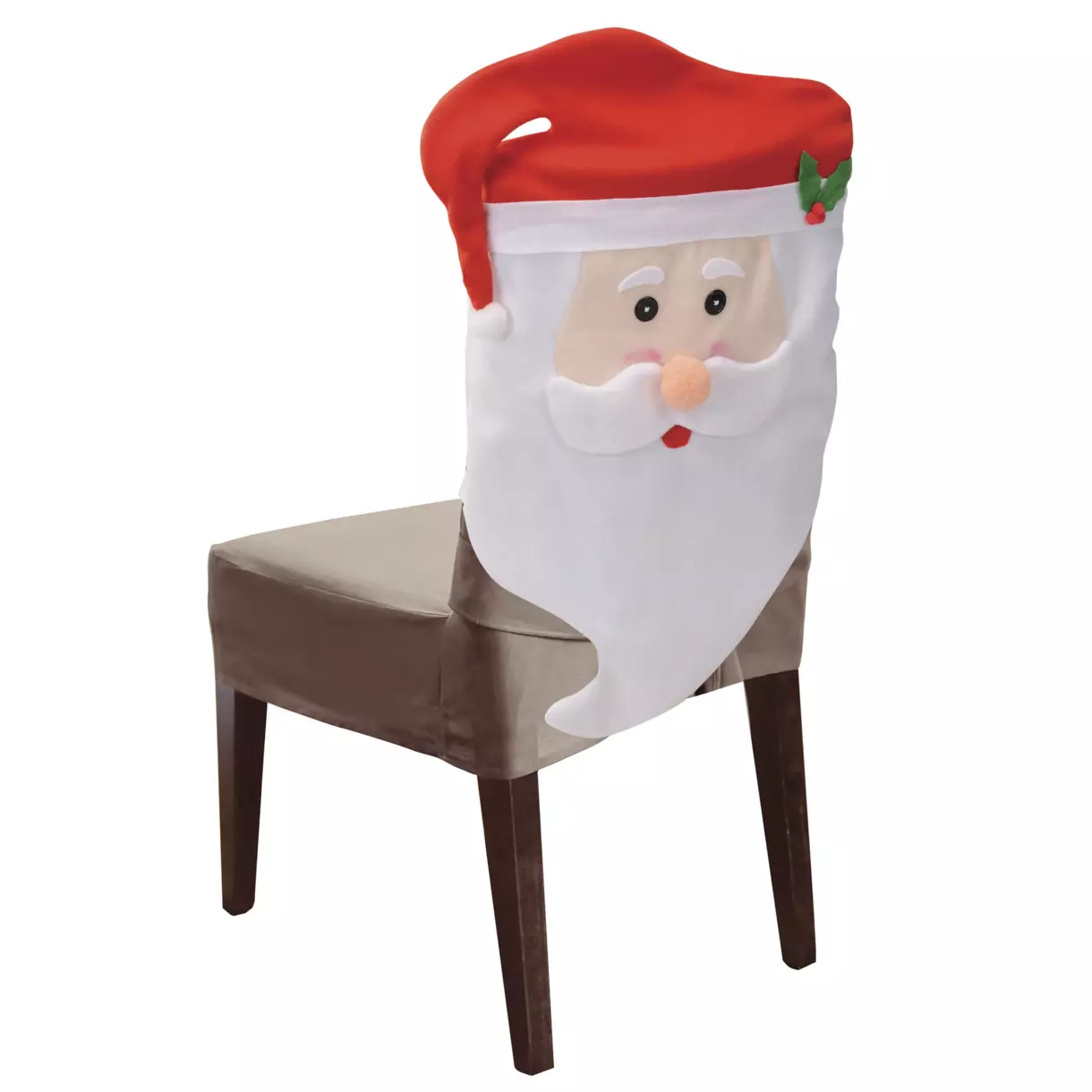 eminza Housse de chaise (45 x H73 cm) Père Noël Rouge