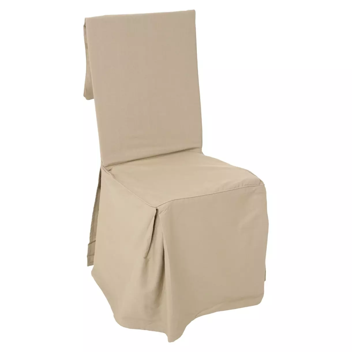 eminza Housse de chaise coton (85 x 45 cm) Sylla Beige lin