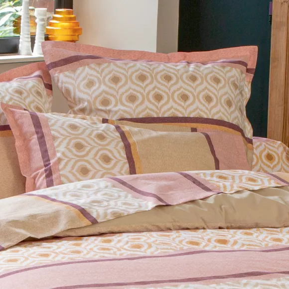 Eminza Housse De Couette Coton (280 X 240 Cm) Inouk Rose