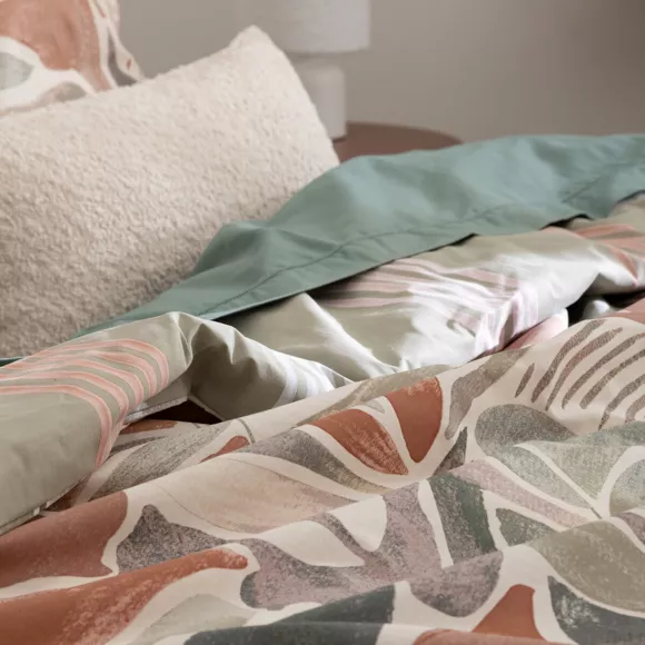 Eminza Housse De Couette Et Deux Taies Coton (240 X 220 Cm) Alvaro Multicolore