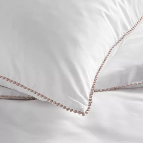 Eminza Housse De Couette Et Deux Taies Coton (240 X 220 Cm) Noémie Blanche