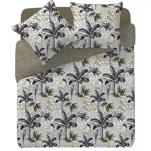 Eminza Housse De Couette Et Deux Taies Coton (240 X 220 Cm) Cuba Multicolore