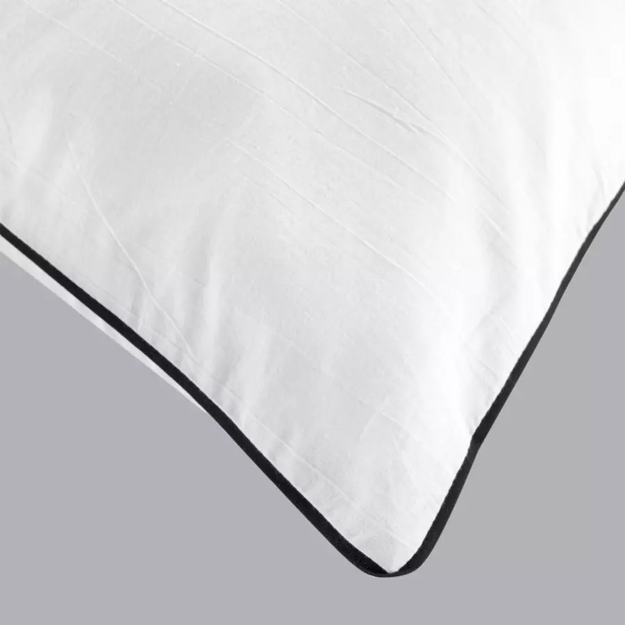 Eminza Housse De Couette Et Deux Taies Coton Lavé (240 X 220 Cm) Linette Blanche