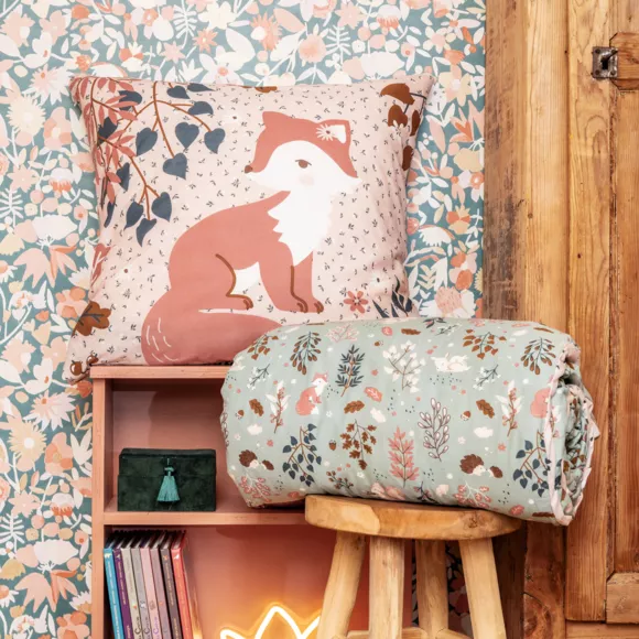 Eminza Housse De Couette Et Deux Taies Enfant Coton (200 X 200 Cm) Tamia Multicolore