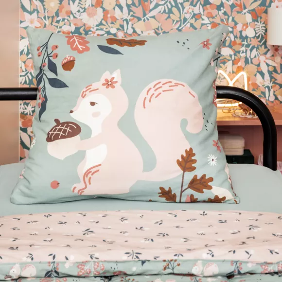 Eminza Housse De Couette Et Deux Taies Enfant Coton (240 X 220 Cm) Tamia Multicolore