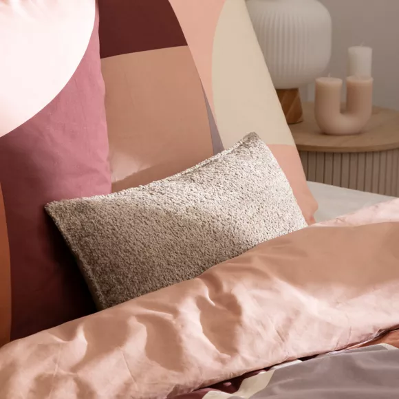 Eminza Housse De Couette Et Deux Taies Percale De Coton (260 X 240 Cm) Tatia Terracotta