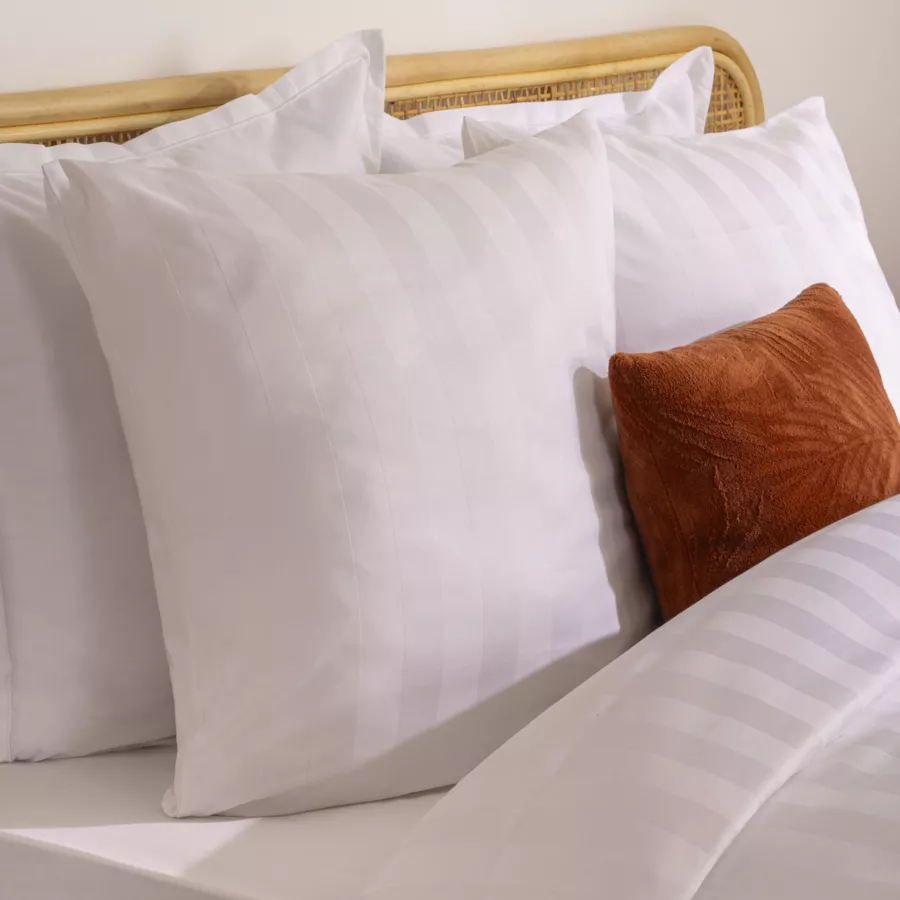 Eminza Housse De Couette Et Deux Taies Satin De Coton (260 X 240 Cm) Isadora Blanche