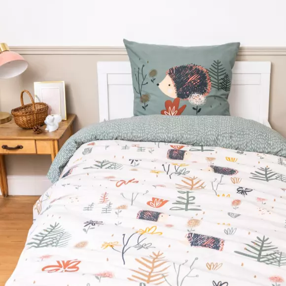 Eminza Housse De Couette Et Une Taie Enfant Coton (140 X 200 Cm) Polisson Multicolore