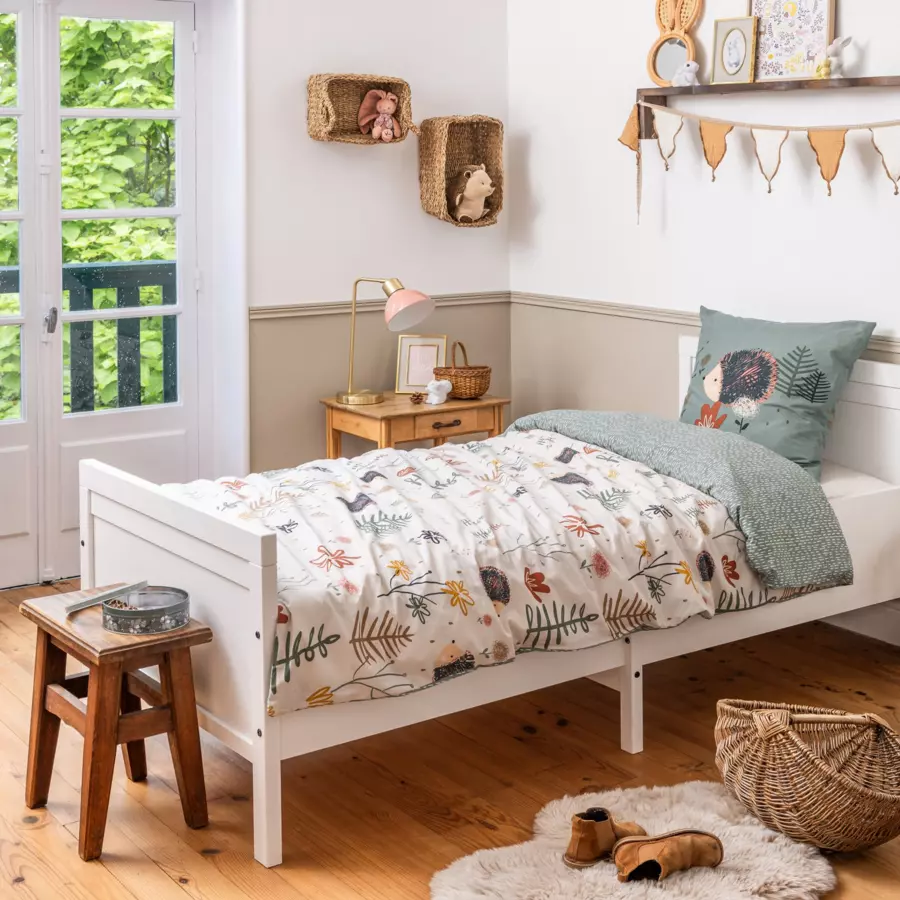 Eminza Housse De Couette Et Une Taie Enfant Coton (140 X 200 Cm) Polisson Multicolore