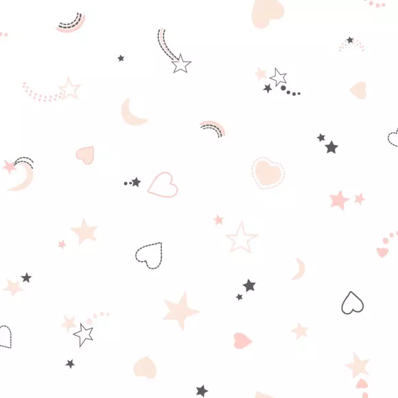 Eminza Housse De Couette Et Une Taie Enfant Coton (140 X 200 Cm) Chat Rose