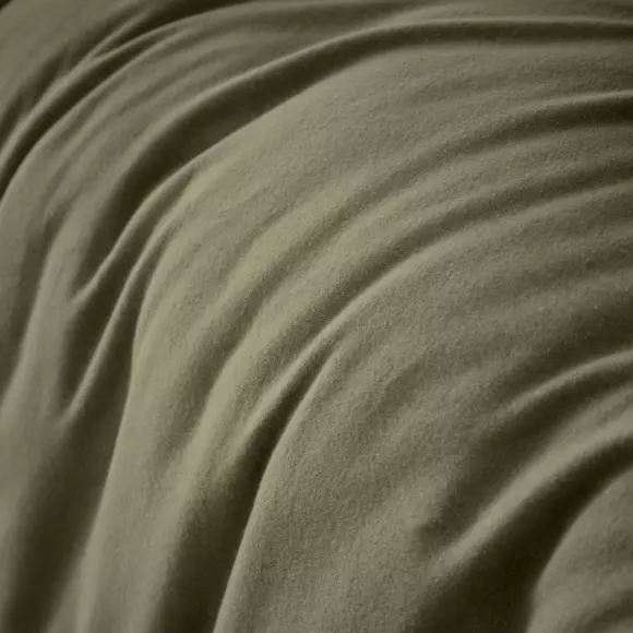 Eminza Housse De Couette Flanelle De Coton (260 X 240 Cm) Théa Vert Romarin